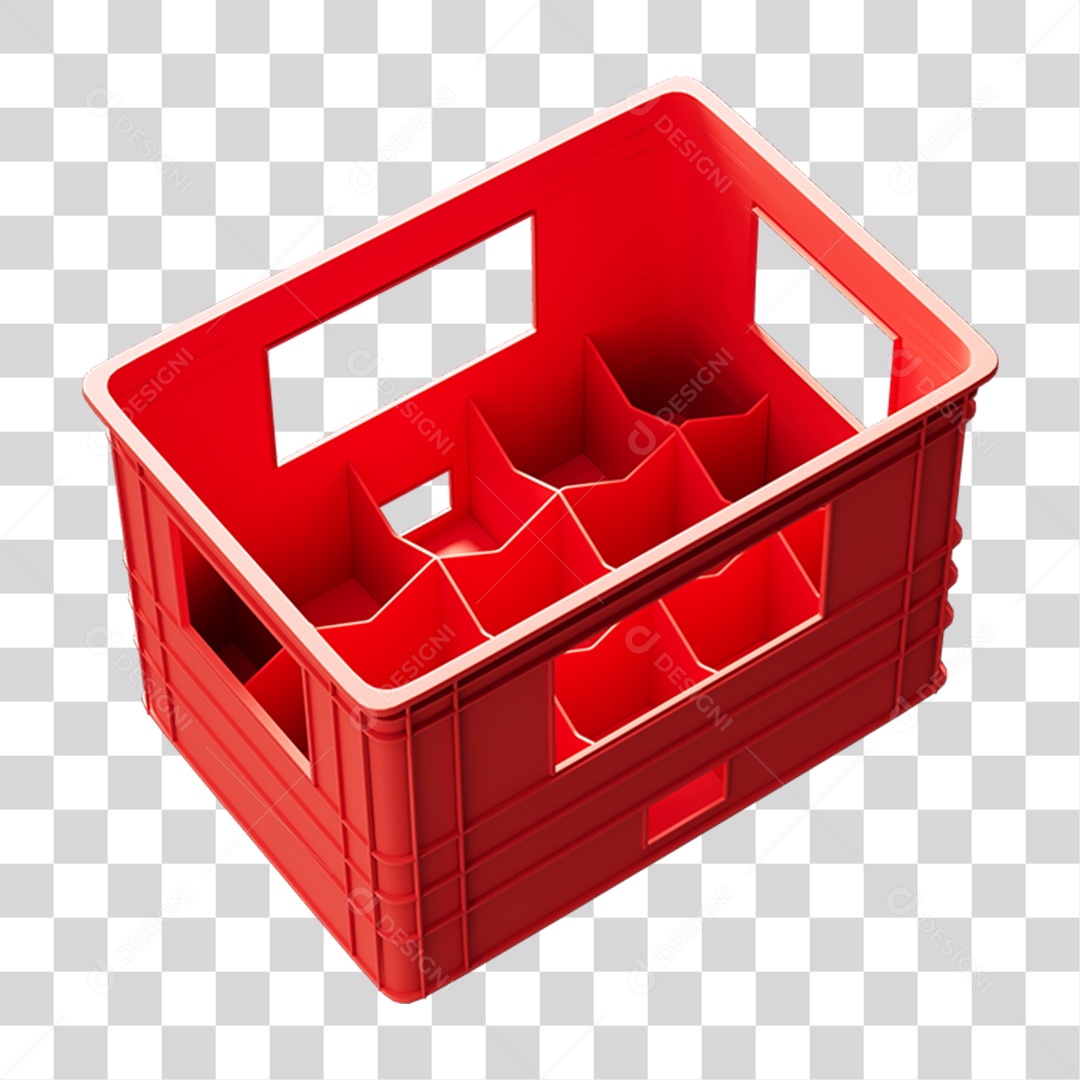 Caixa Engradado de Plástico PNG Transparente