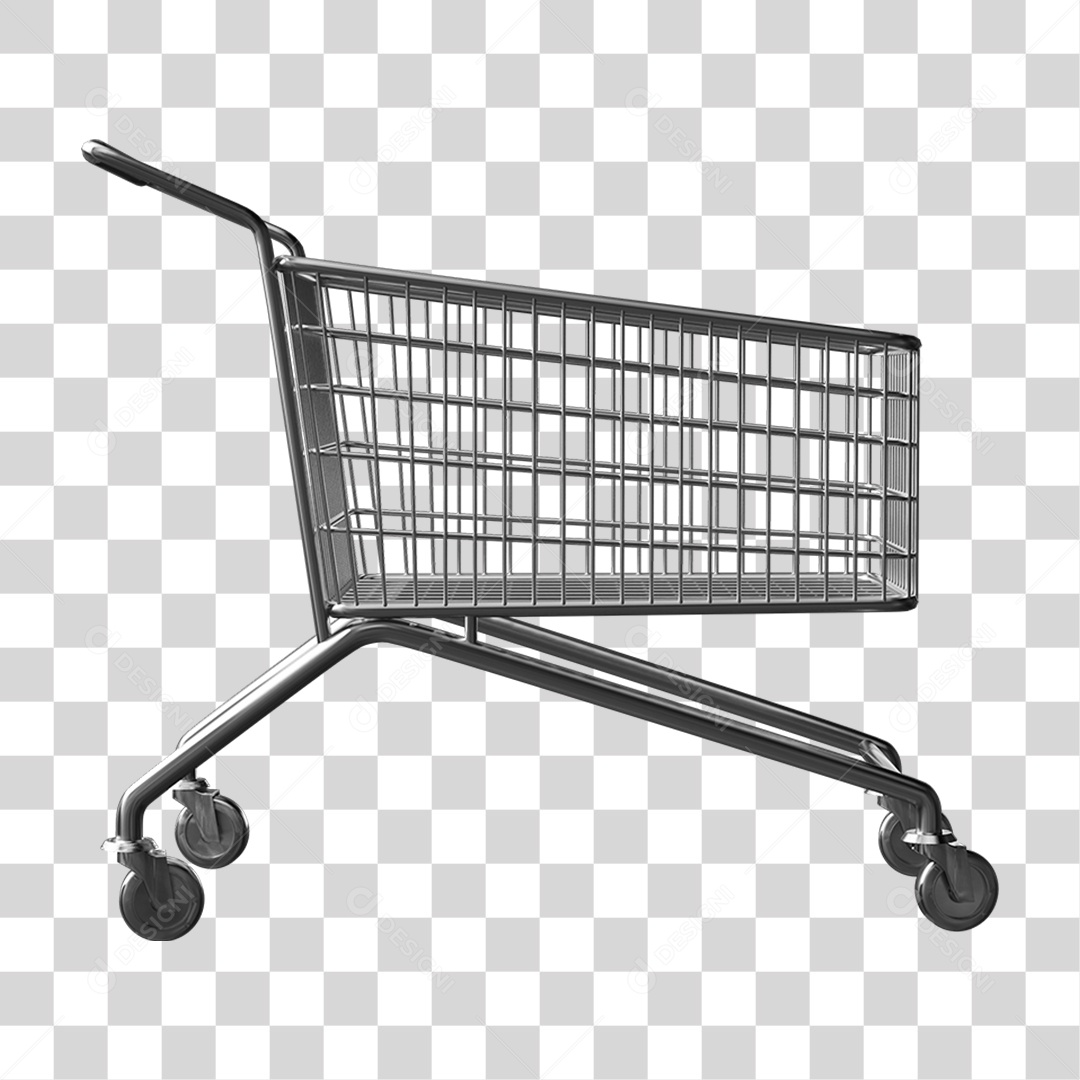 Carrinho de Compras Supermercados PNG Transparente