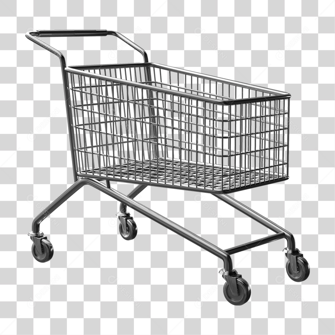 Carrinho de Compras Supermercados PNG Transparente