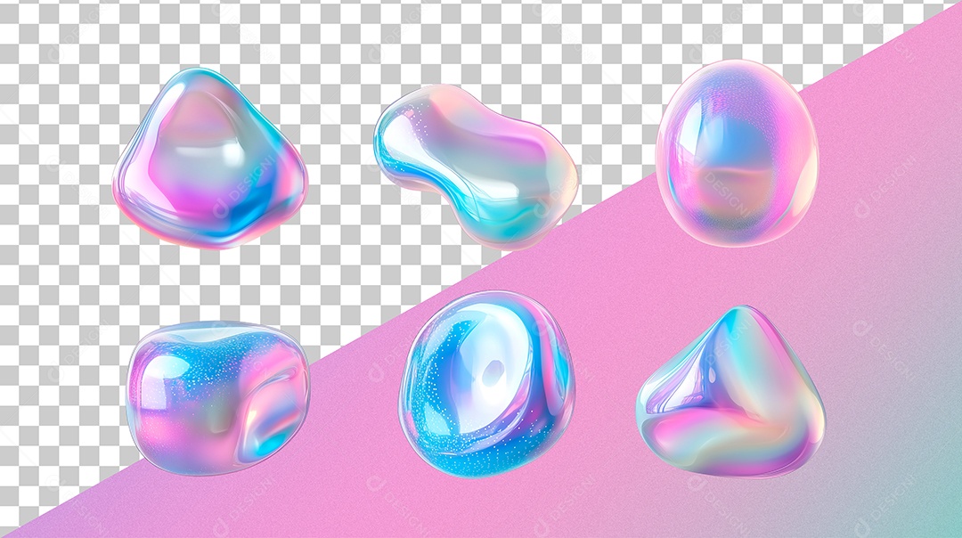 Elementos Holográficos Fluídos 3D para Composição PSD