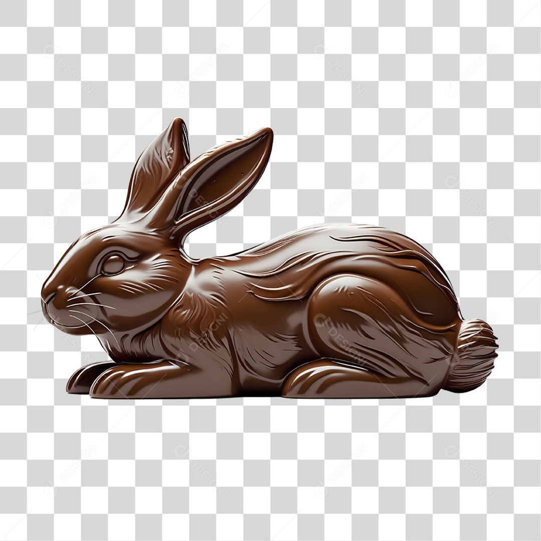 Coelho de Chocolate PNG Transparente