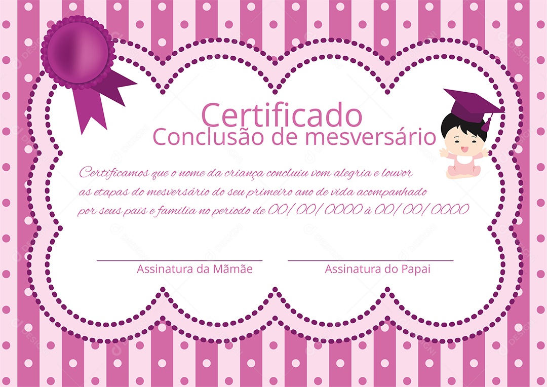 Modelo de Certificado Vetor EPS