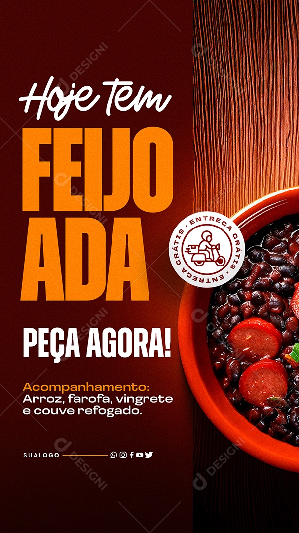 Story Feijoada Social Media PSD Editável