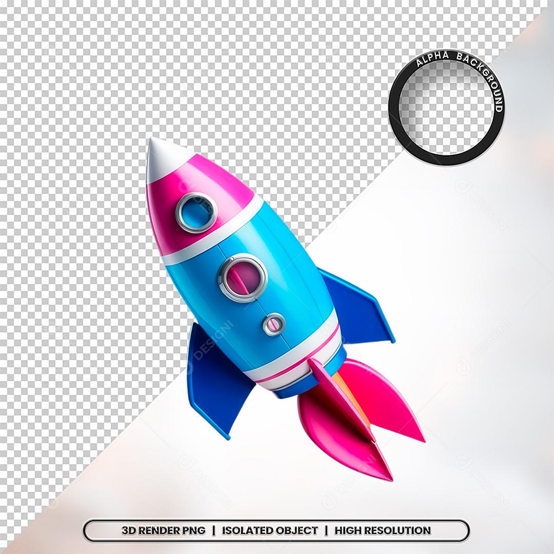 Elemento 3D Brinquedo Infantil Para Composição PSD