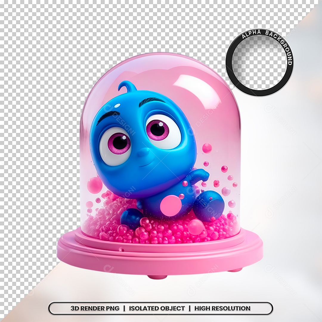 Elemento 3D Brinquedo Infantil Para Composição PSD