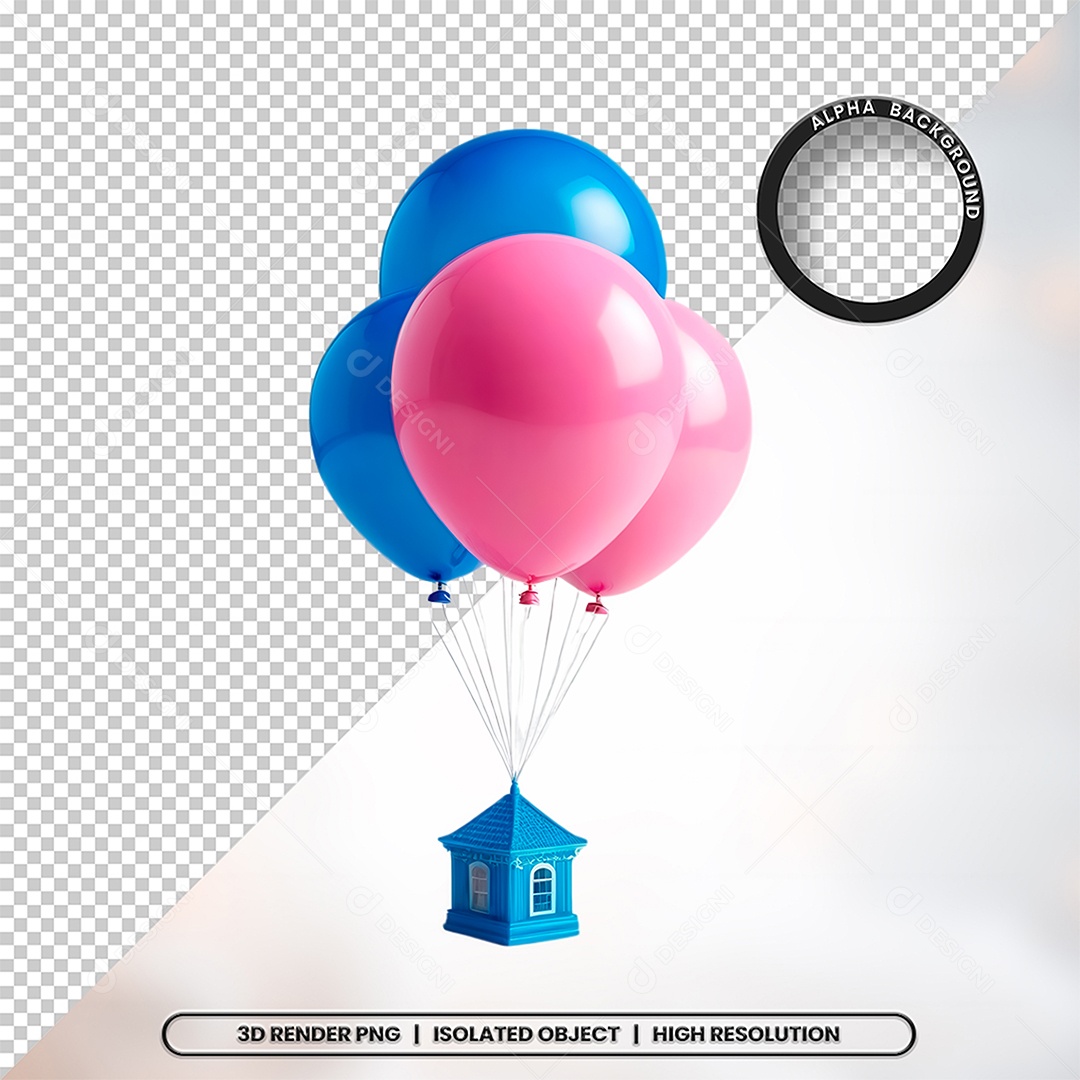 Elemento 3D Brinquedo Infantil Para Composição PSD