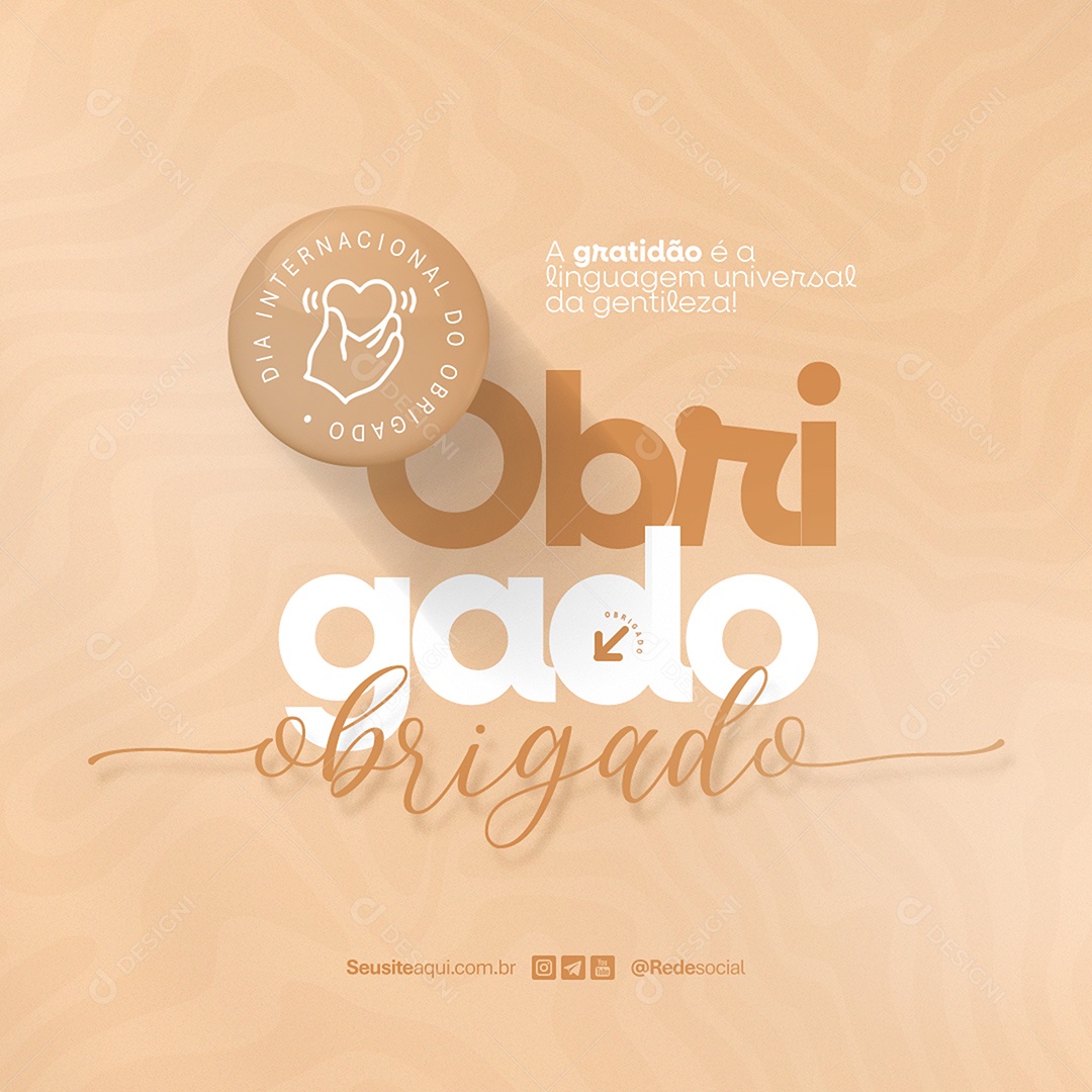 Dia do Obrigado 11 de Junho Social Media PSD Editável