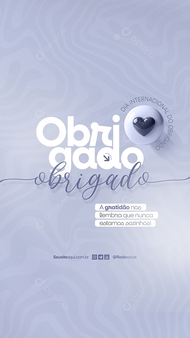 Story Dia do Obrigado 11 de Junho Social Media PSD Editável