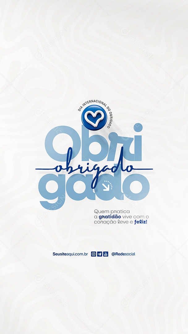 Story Dia do Obrigado 11 de Junho Social Media PSD Editável