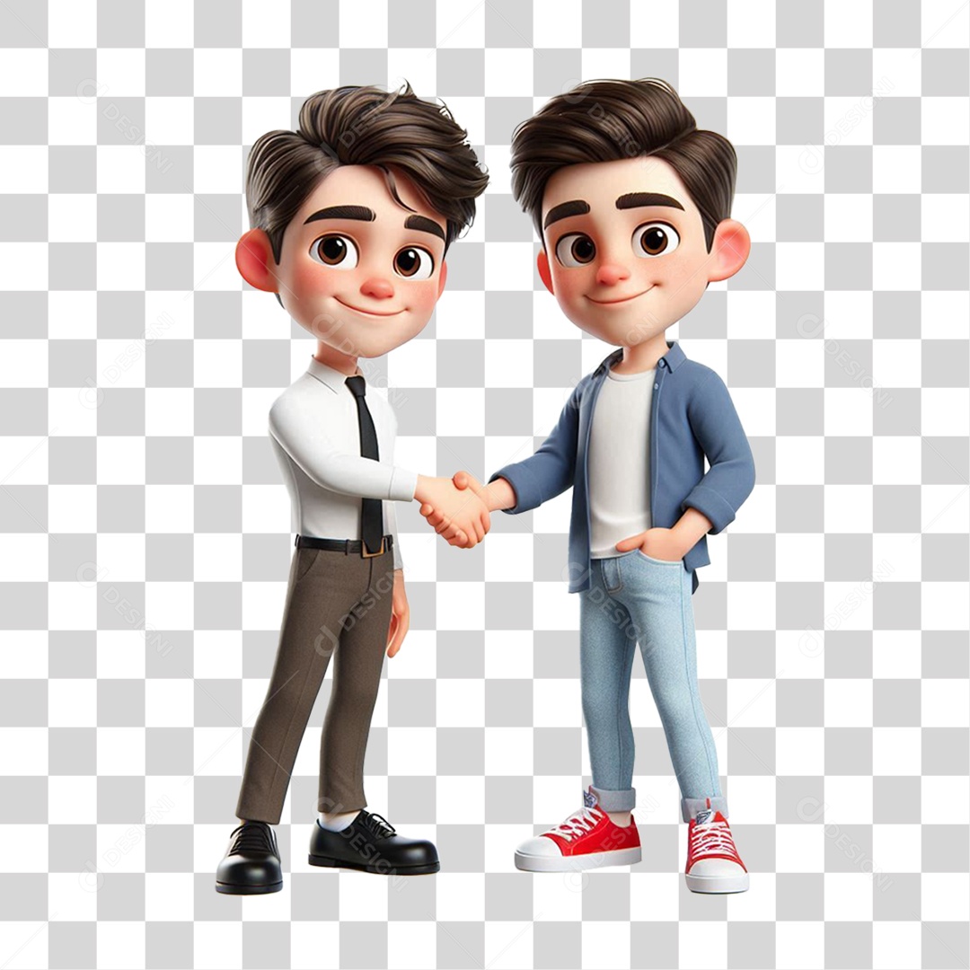 Vendedor e cliente pixar