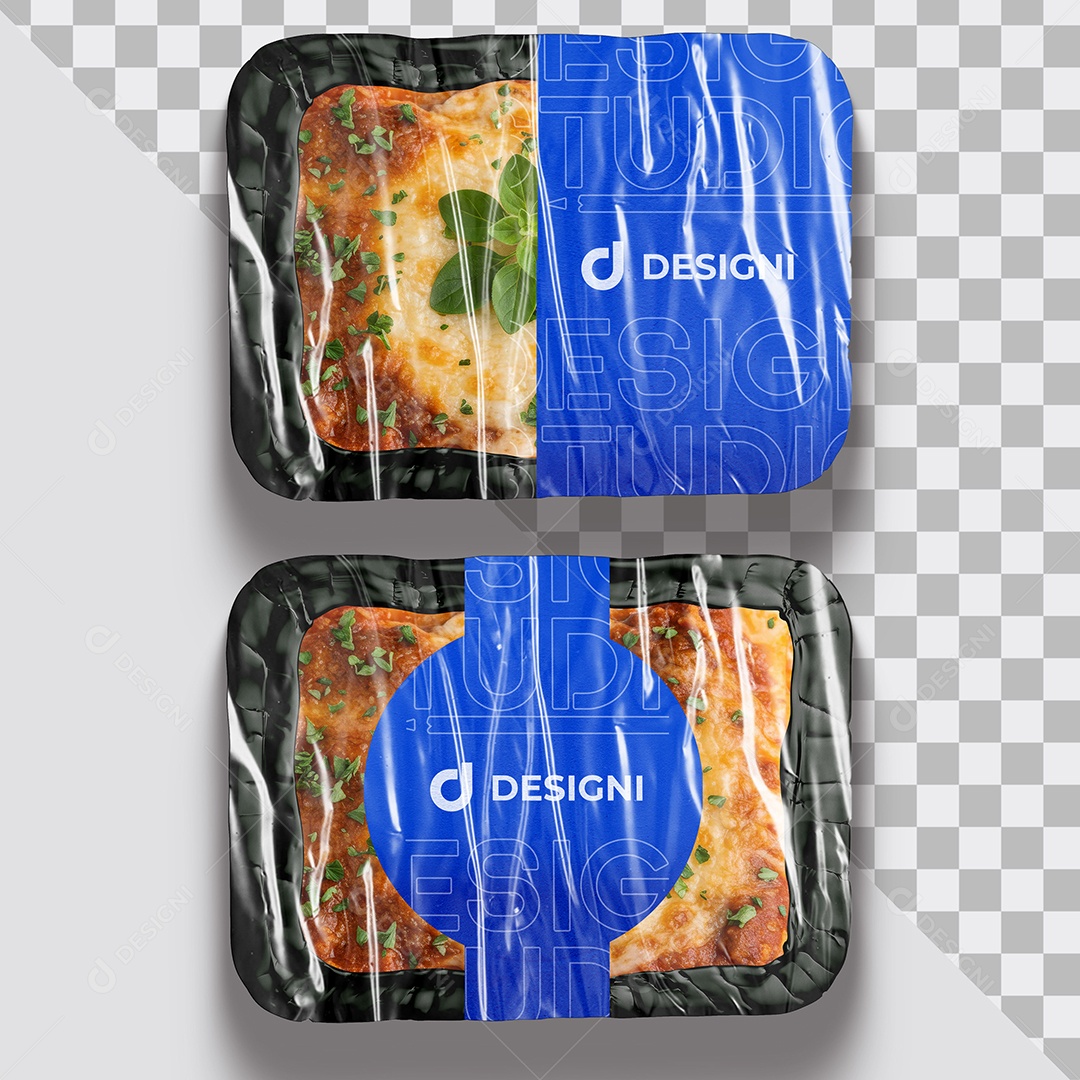 Mockup Marmita De Alumínio Lasanha PSD Editável