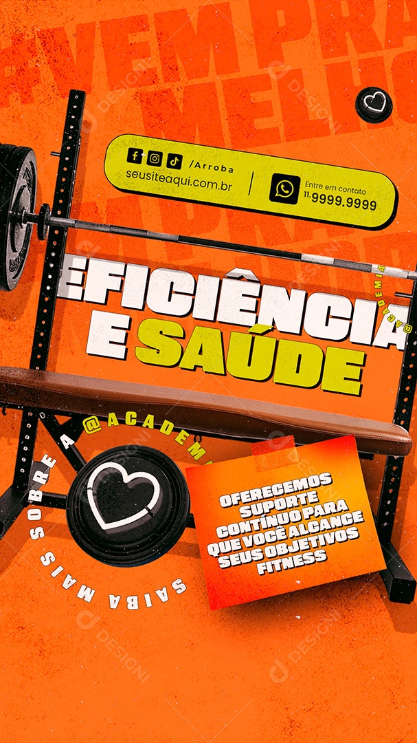 Story Academia Eficiência e Saúde Social Media PSD Editável