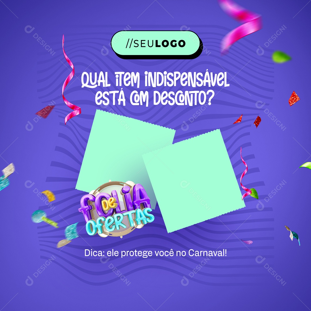 Folia De Ofertas Farmácia Qual item Indispensável Social Media PSD Editável