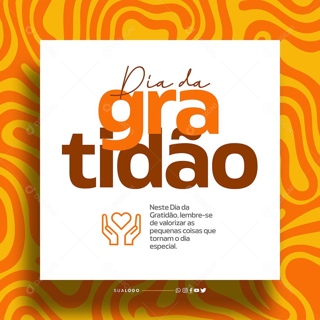 Dia da Gratidão 06 de Janeiro Lembre Se de Valorizar as Pequenas Coisas Social Media PSD Editável