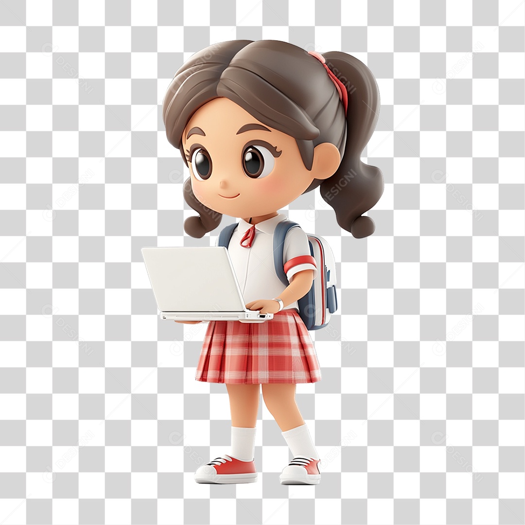 Personagem Estudante PNG Transparente