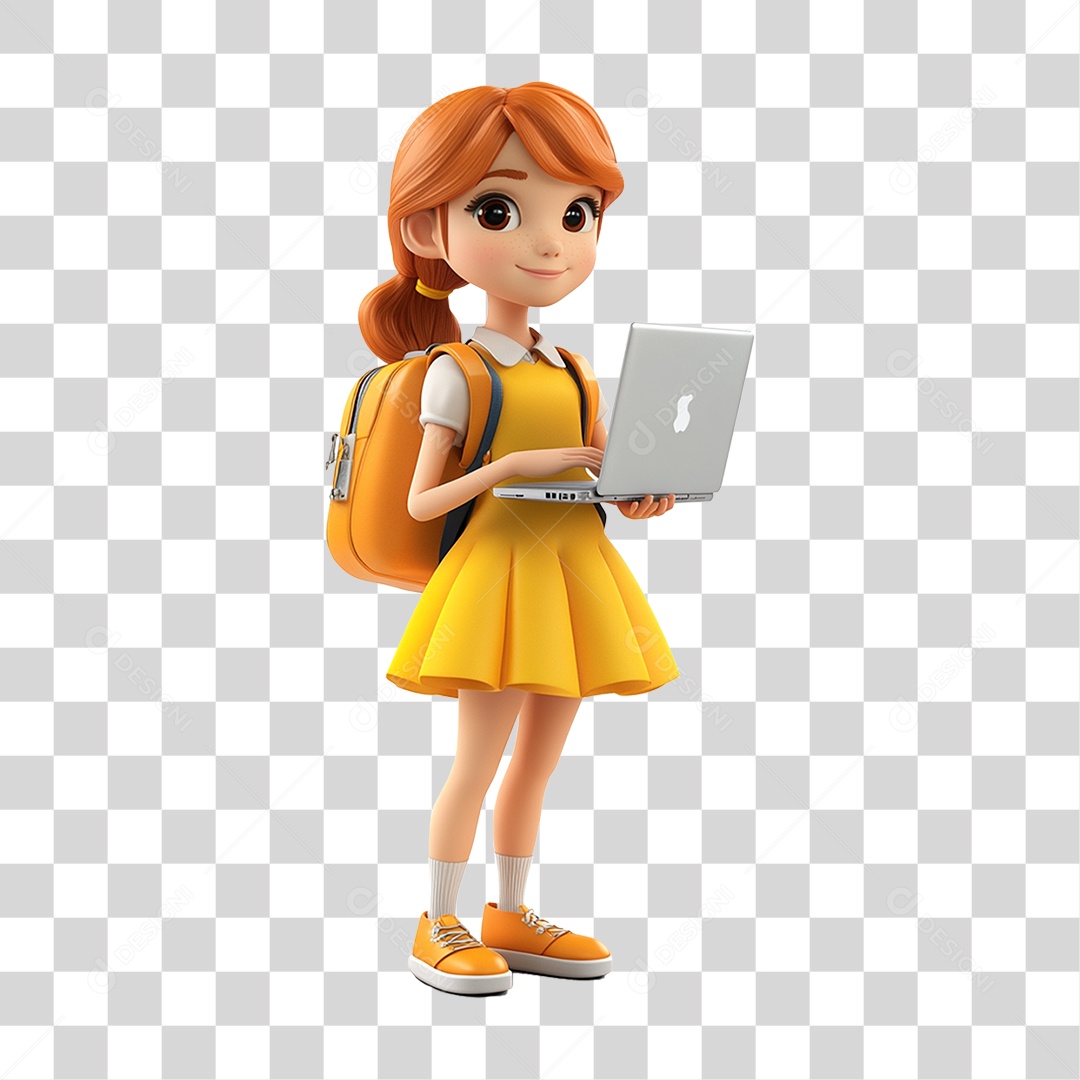 Personagem Estudante PNG Transparente