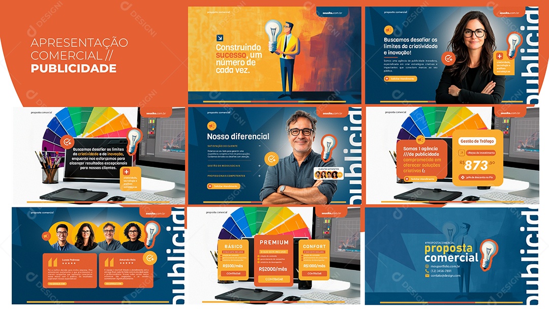 Apresentação Comercial Publicidade PSD Editável