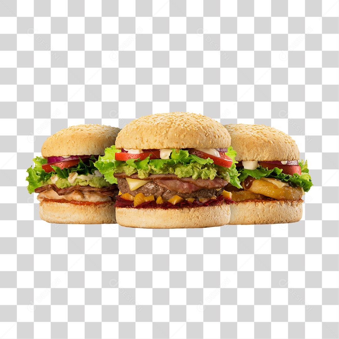 Hambúrguer Lanche Sanduiche PNG Transparente