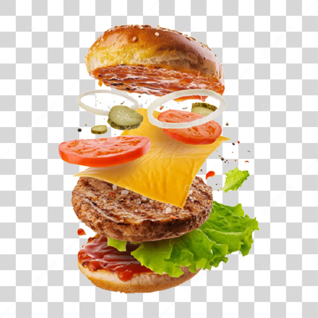 Hambúrguer Lanche Sanduiche PNG Transparente