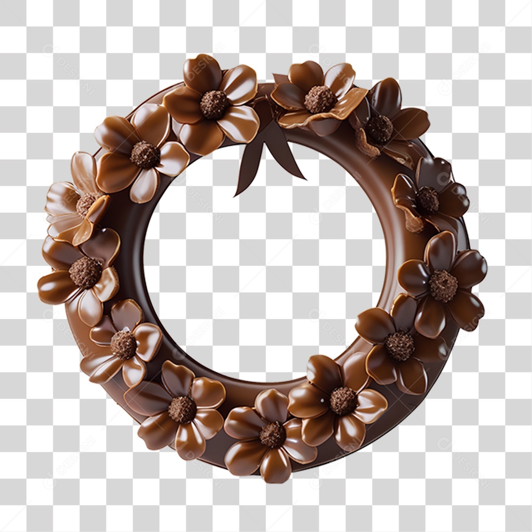 Circulo de Chocolate PNG Transparente