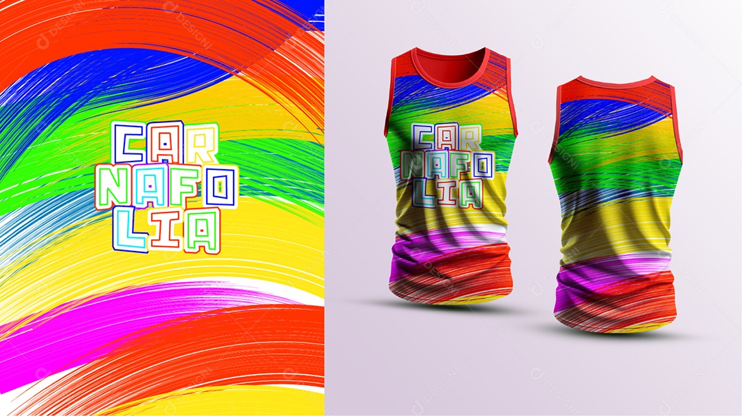 Modelo de Abadá de Carnaval Vetor EPS