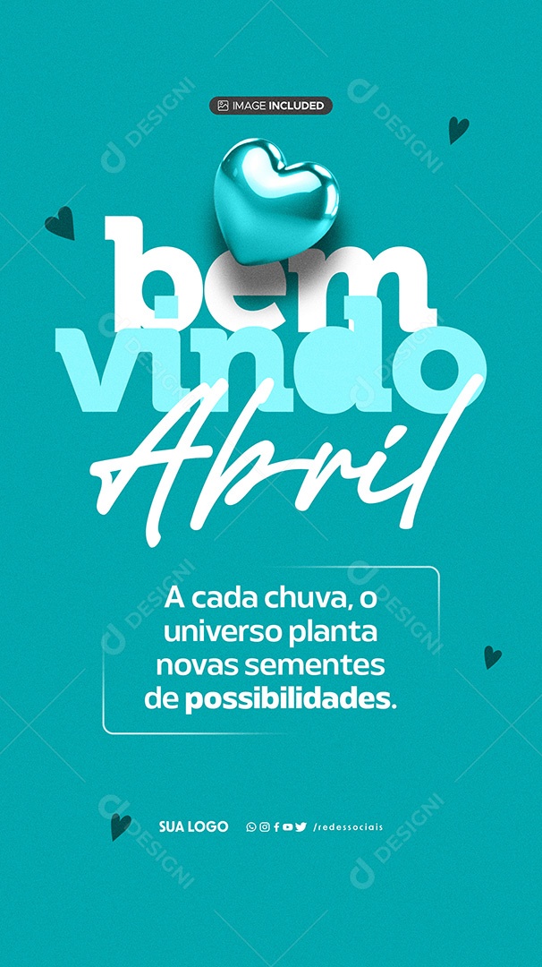 Story Bem Vindo Agosto Novas Possibilidades Social Media PSD Editável