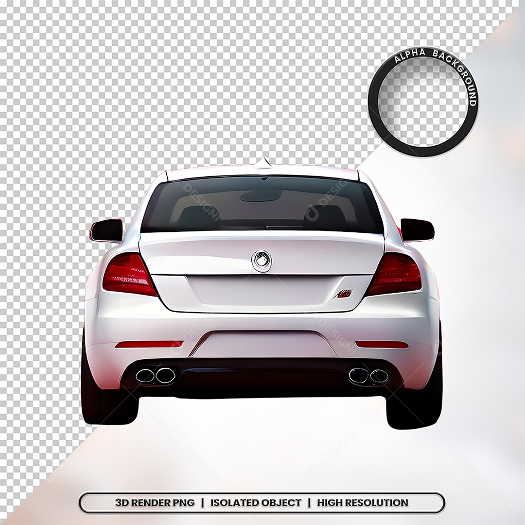 Elemento 3D Fundo de um Carro Para Composição PSD