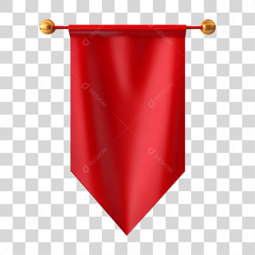 Bandeira Vermelha PNG Transparente
