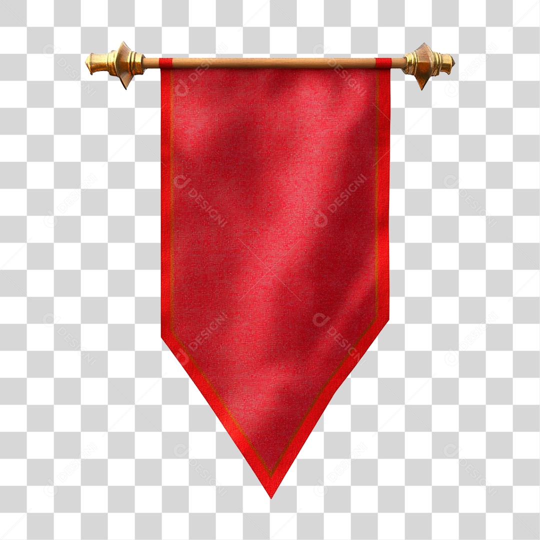 Bandeira Vermelha PNG Transparente
