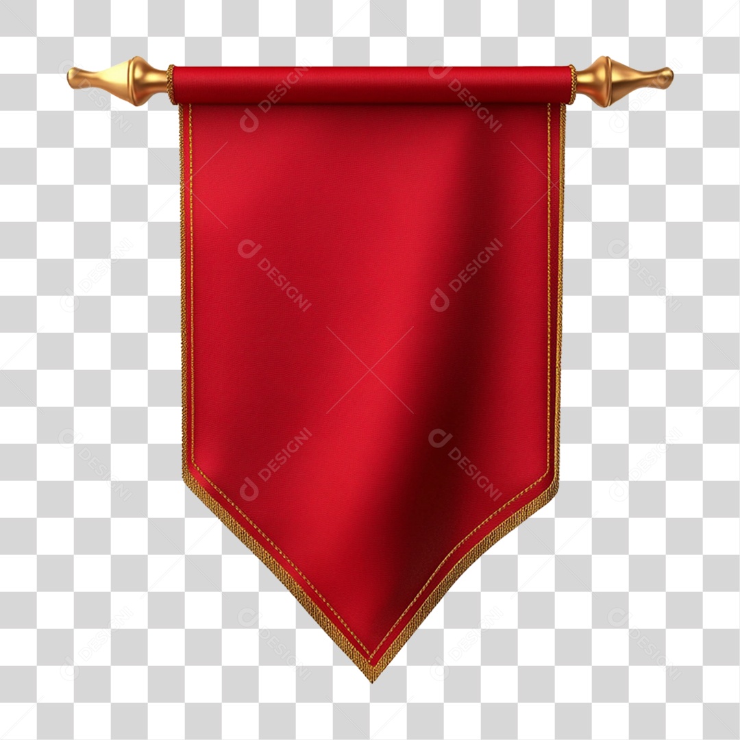 Bandeira Vermelha PNG Transparente