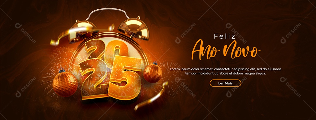 Feliz Ano Novo 01 de Janeiro 365 Novas Chances Social Media PSD Editável