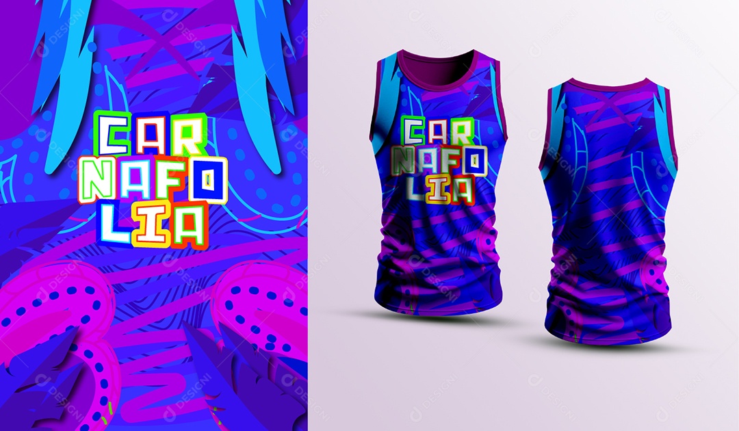 Modelo de Abadá de Carnaval Vetor EPS