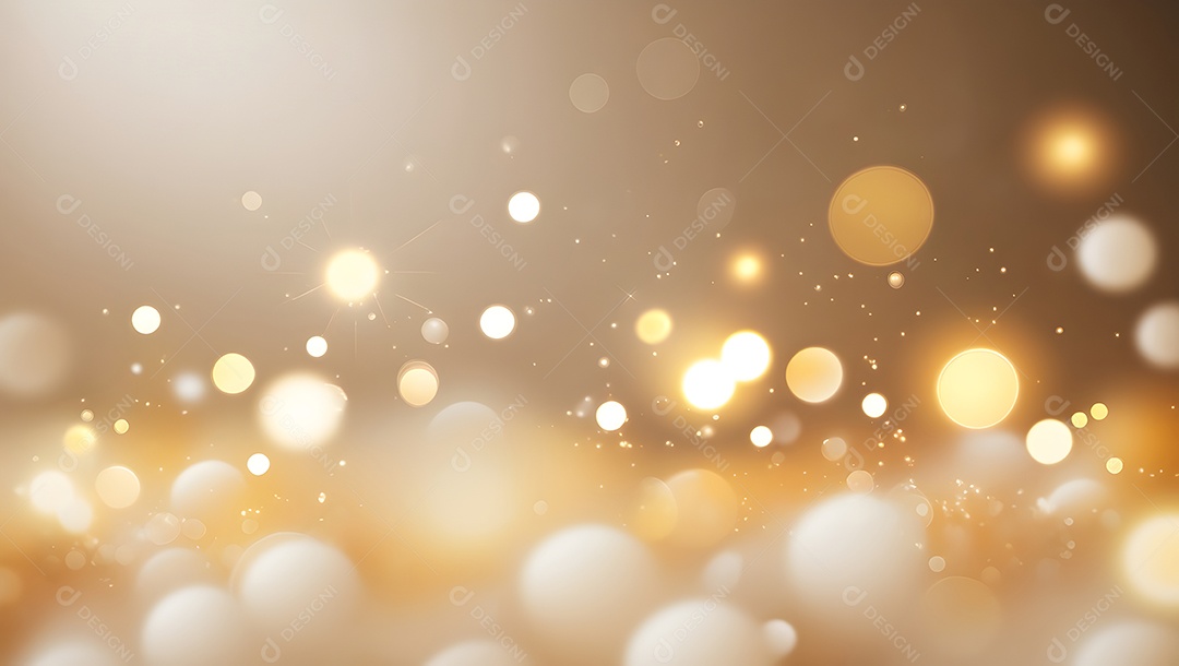 Bokeh dourado com brilho