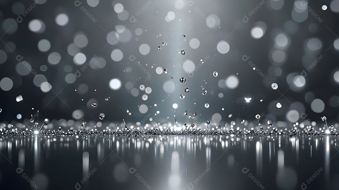 Fundo de glitter prata brilhante