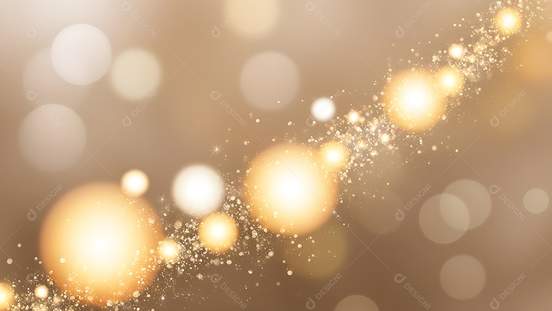 Fundo bokeh brilhante dourado