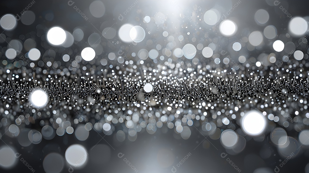 Fundo abstrato bokeh prata