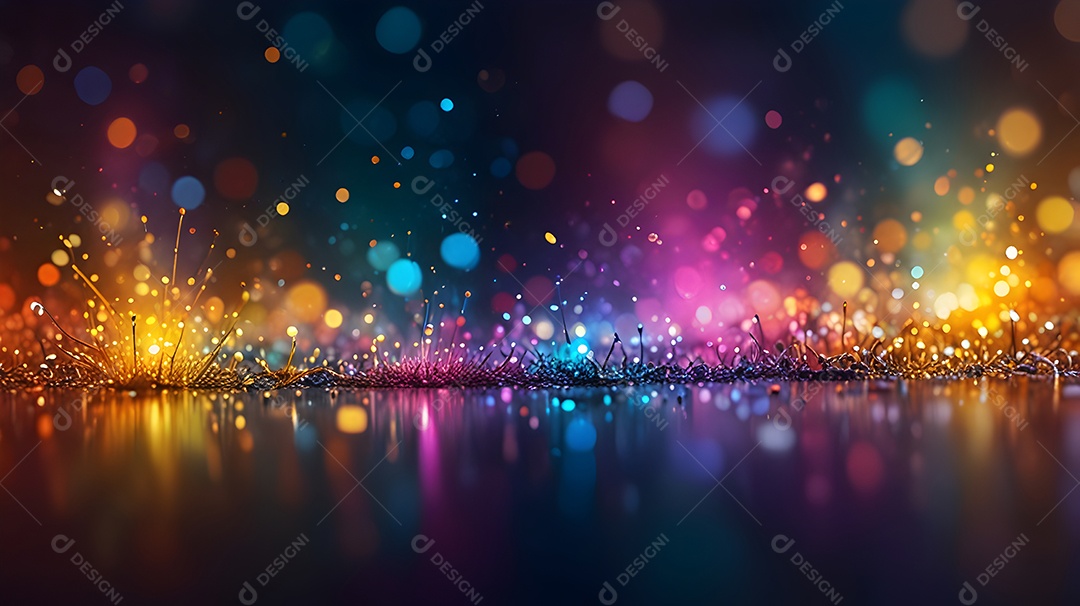 Fundo de bokeh colorido