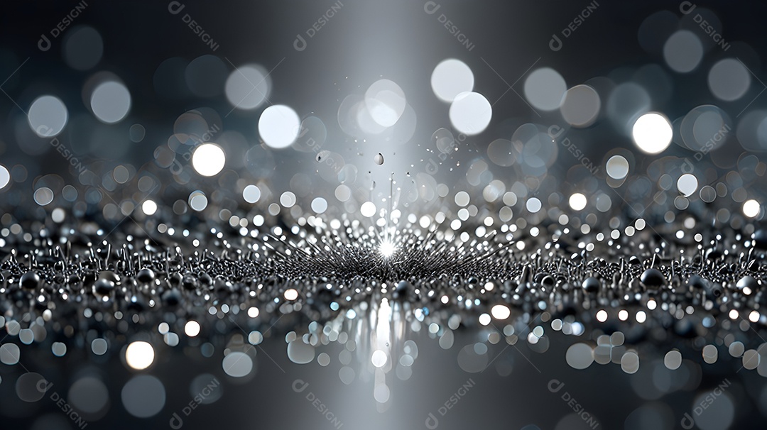 Fundo de glitter prata brilhante