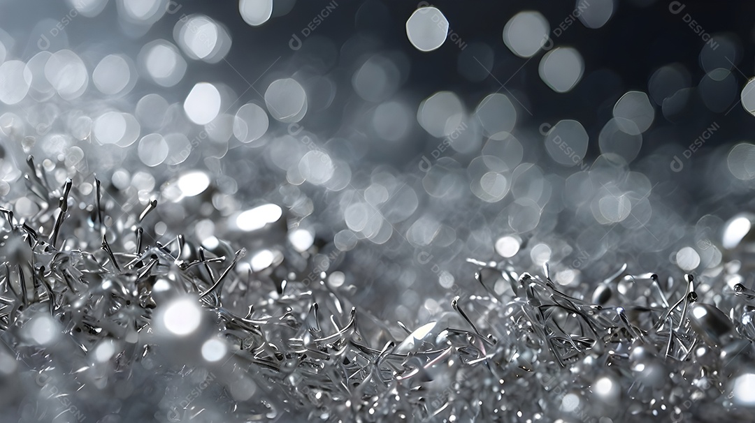 Fundo de glitter prata brilhante