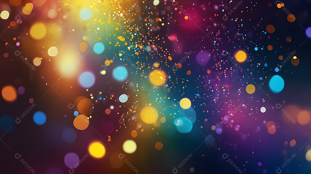 Fundo de luzes bokeh coloridos