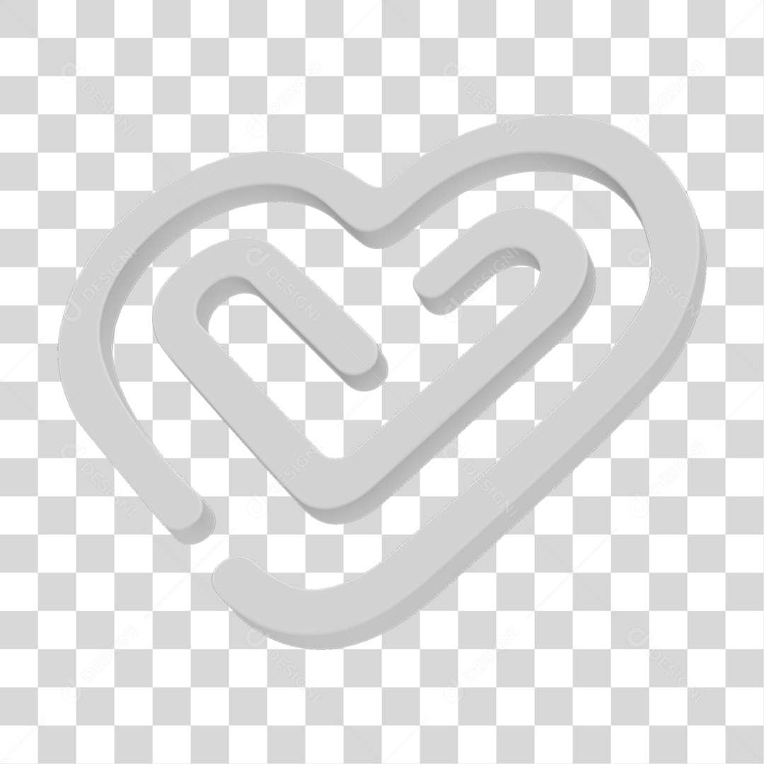 Coração Labirinto PNG Transparente