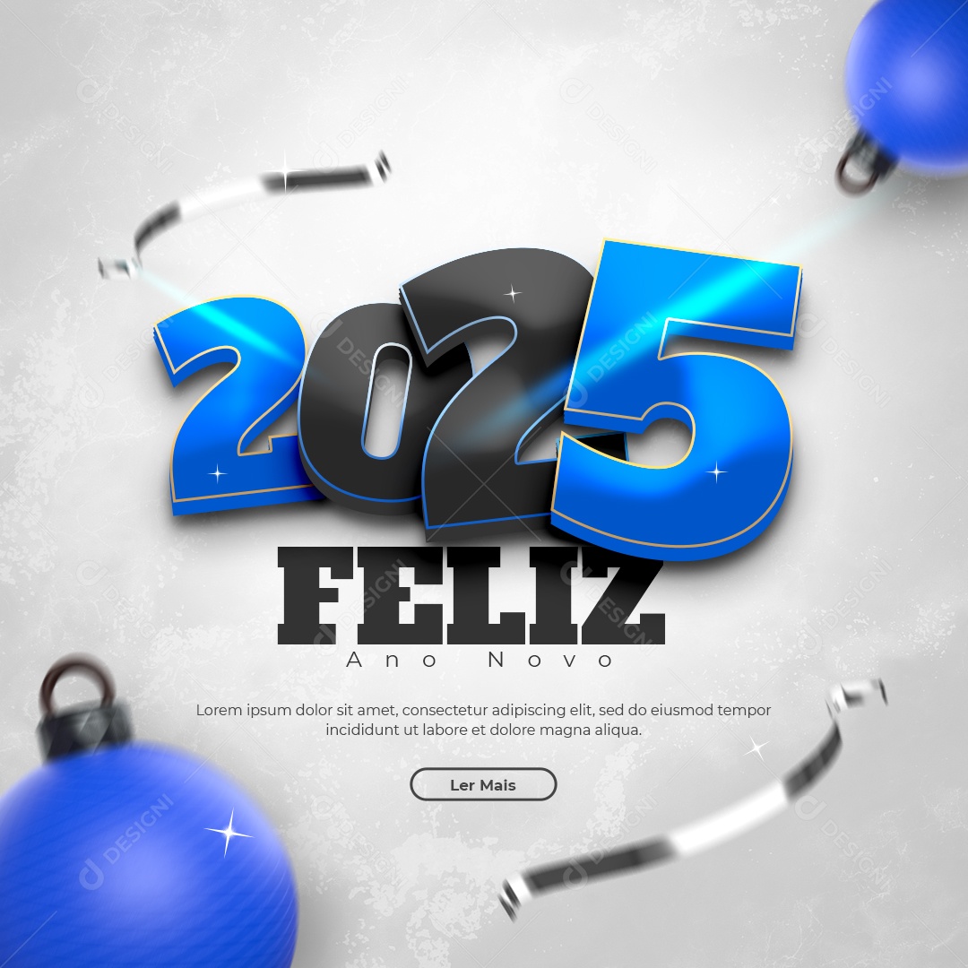 Feliz Ano Novo 01 de Janeiro Social Media PSD Editável