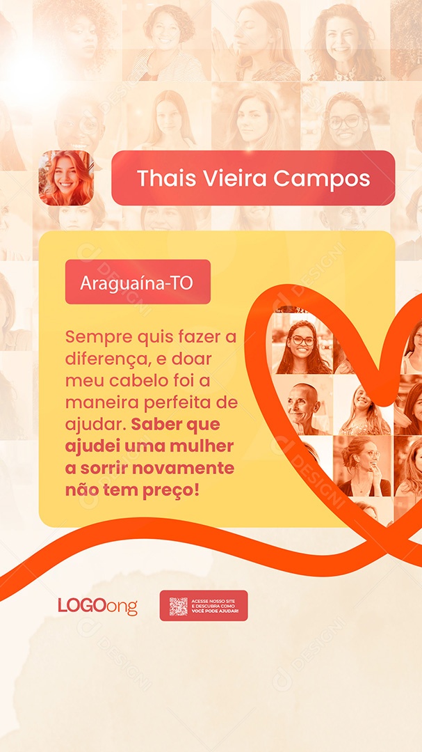 Story Ong Feedback Thais Vieira Campos Social Media PSD Editável