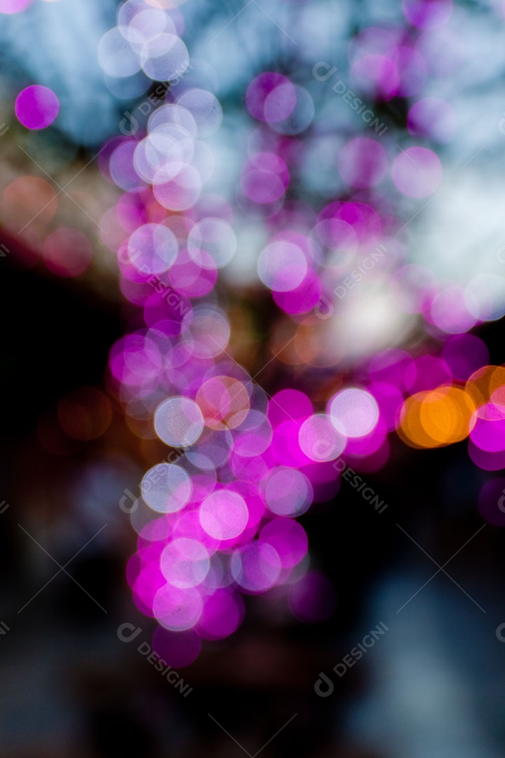 Desfoque de luzes bokeh