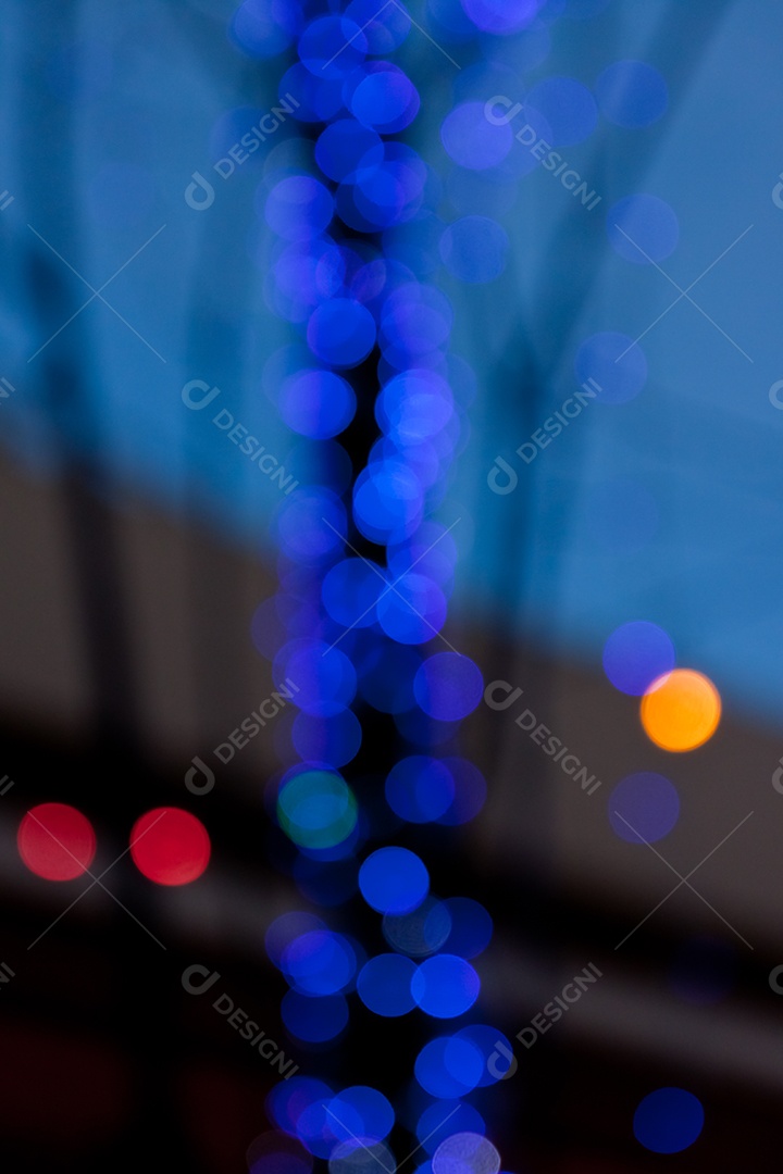 Desfoque de luzes bokeh