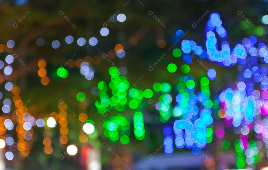 Desfoque de luzes bokeh