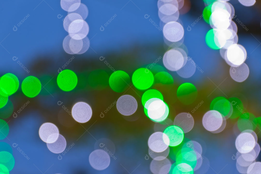 Desfoque de luzes bokeh