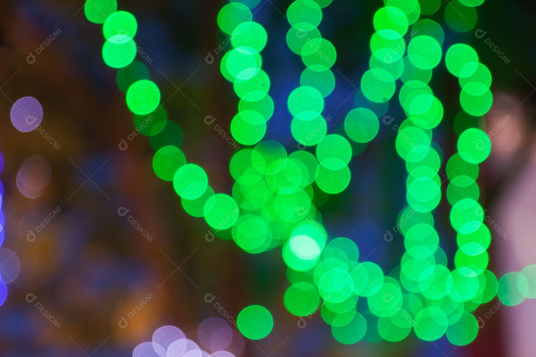 Desfoque de luzes bokeh