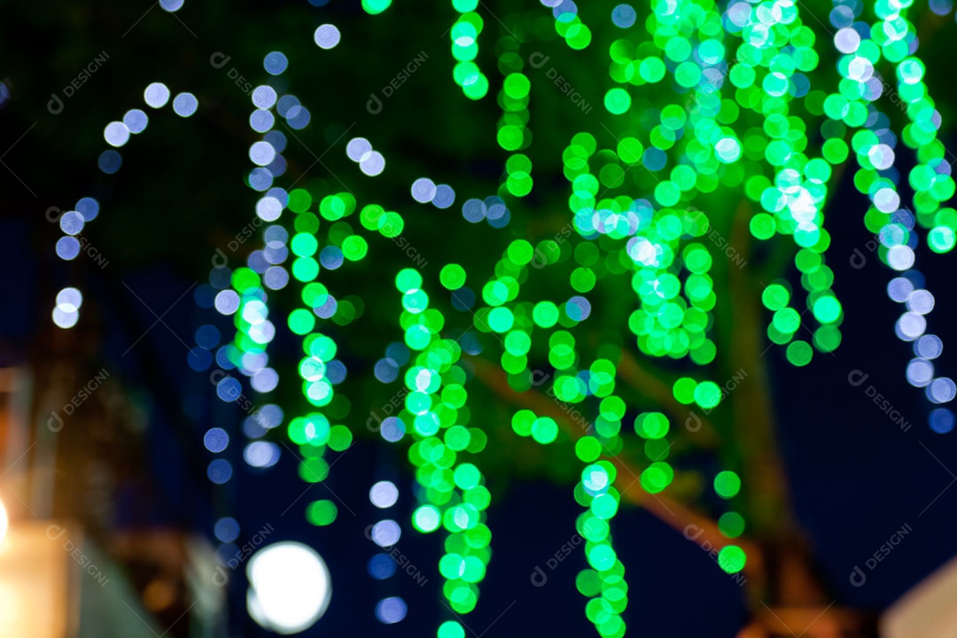 Desfoque de luzes bokeh