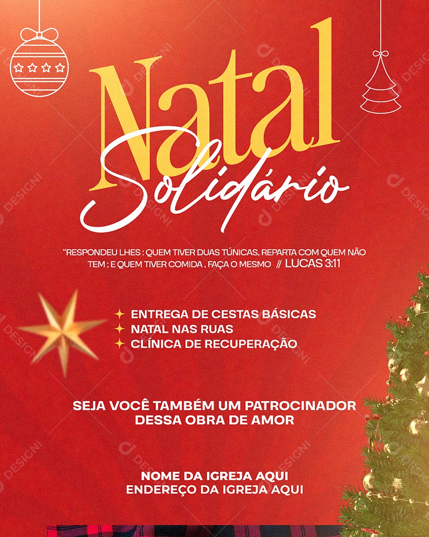 Flyer Feliz Natal Religioso 25 de Dezembro Social Media PSD Editável